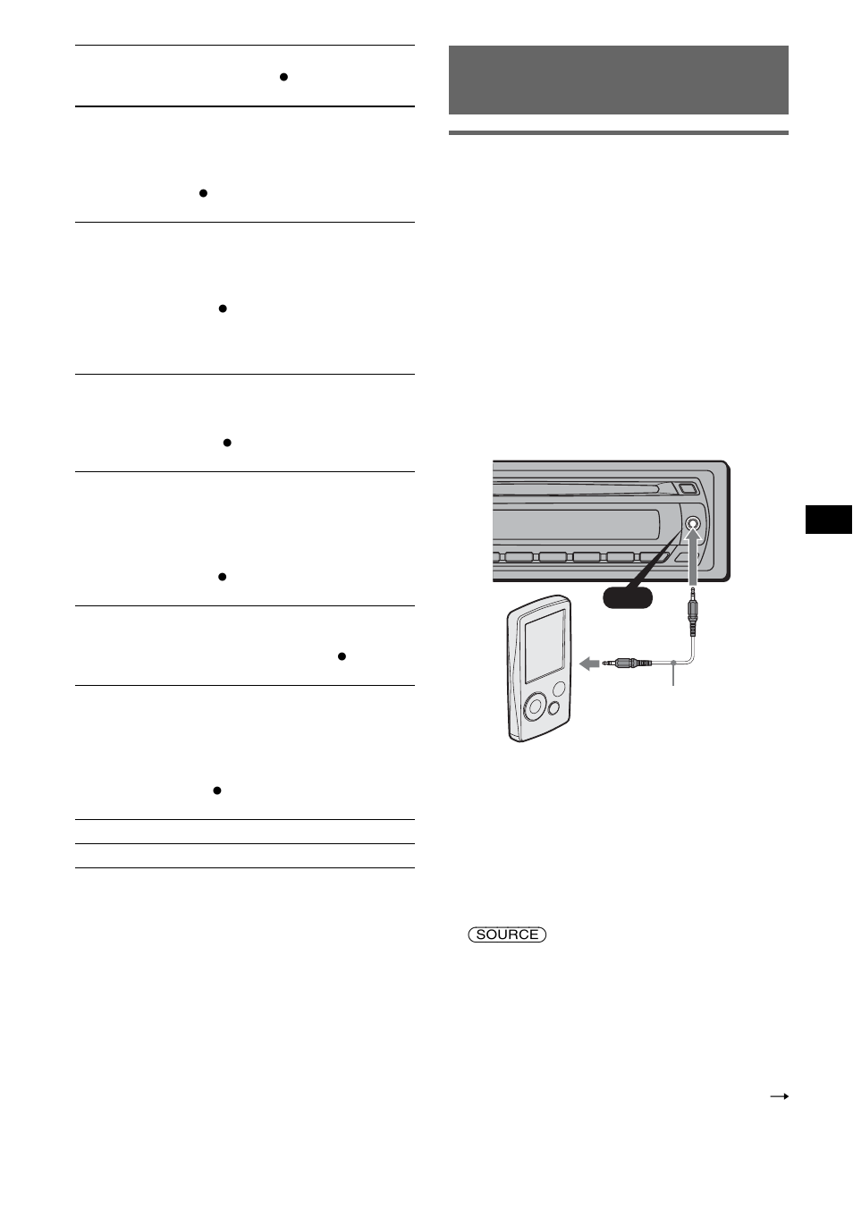 Utilisation d’un appareil en option, Appareil audio auxiliaire, Reportez-vous à la section « utilisation d’un | Sony MEX-BT2600 User Manual | Page 41 / 80