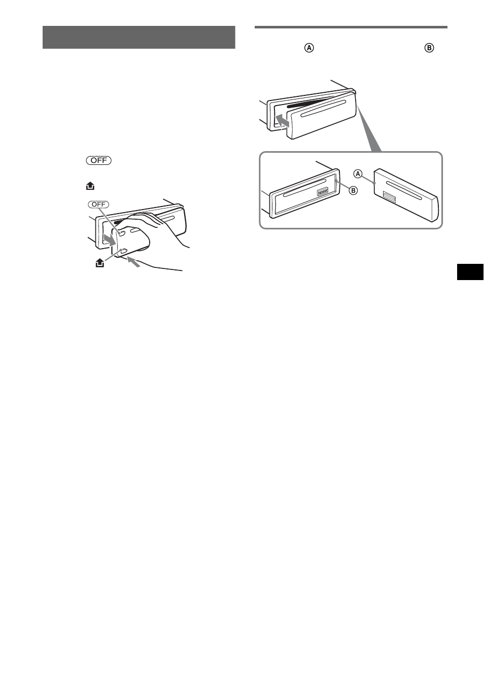 Detaching the front panel, Attaching the front panel | Sony MEX-BT2600 User Manual | Page 7 / 80