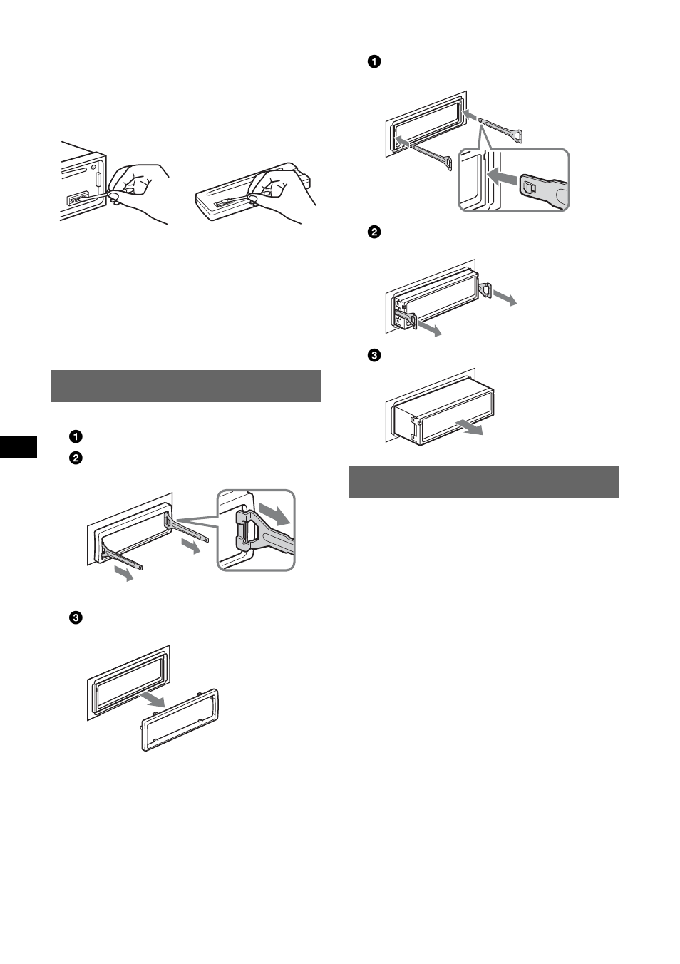 Extracción de la unidad, Especificaciones, Extracción de la unidad especificaciones | Sony MEX-BT2600 User Manual | Page 72 / 80
