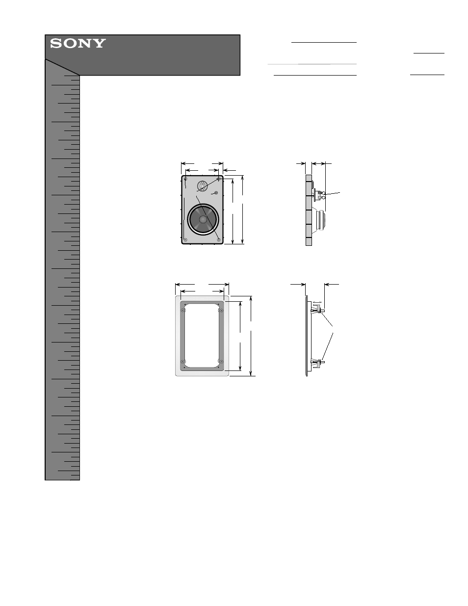 Sony SS-WL10 User Manual | 1 page