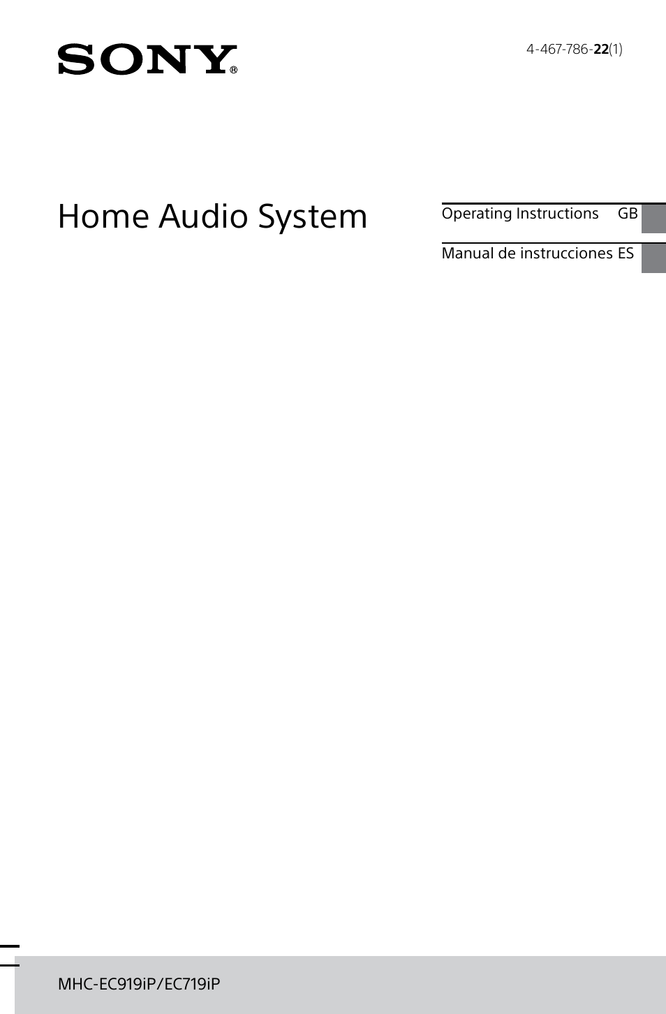 Sony MHC-EC719IP User Manual | 68 pages