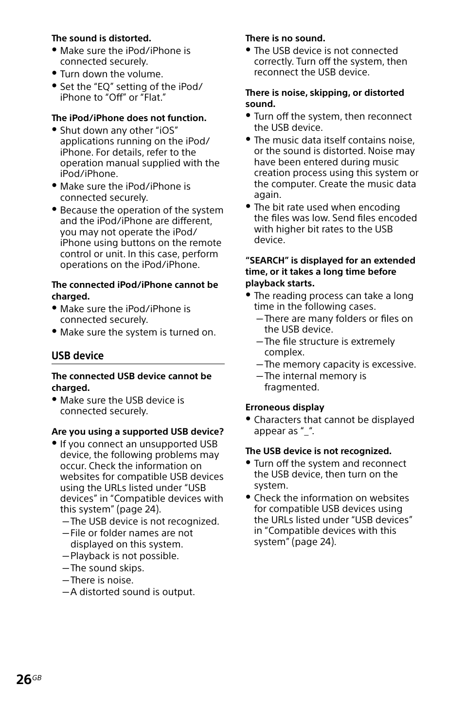 Sony MHC-EC719IP User Manual | Page 26 / 68