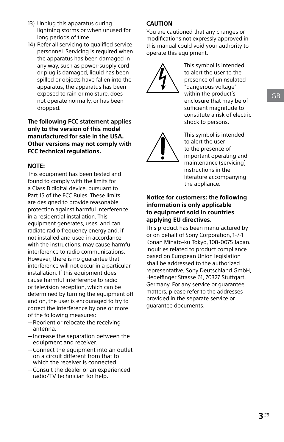 Sony MHC-EC719IP User Manual | Page 3 / 68