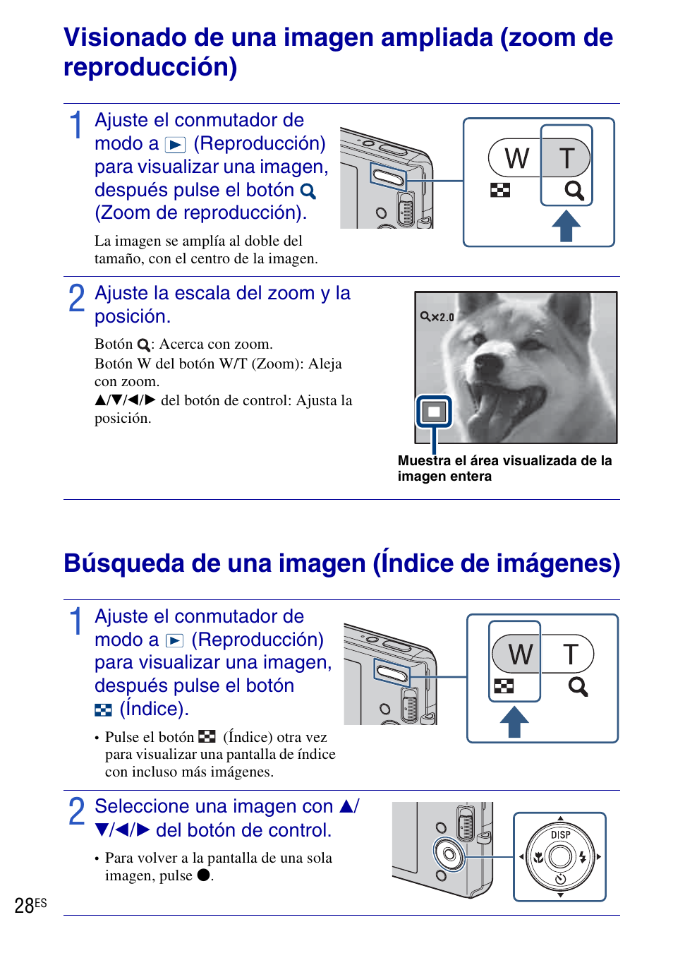 Utilización de las funciones de visionado, Búsqueda de una imagen (índice de imágenes) | Sony DSC-W190 User Manual | Page 82 / 112