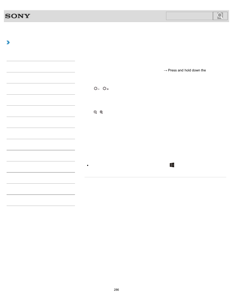 Combinations and functions with the fn key, Details, How to use | Search | Sony SVL24145CXB User Manual | Page 286 / 541