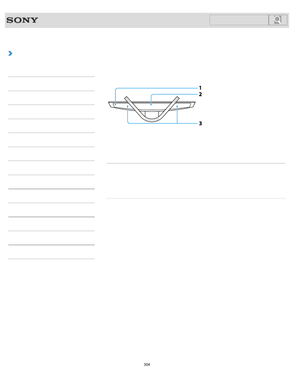 Parts and controls on the bottom, How to use, Search | Sony SVL24145CXB User Manual | Page 304 / 541