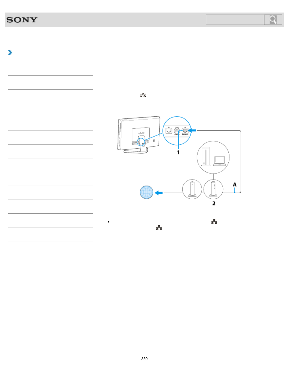 Connecting to a home network, Details, How to use | Search | Sony SVL24145CXB User Manual | Page 330 / 541