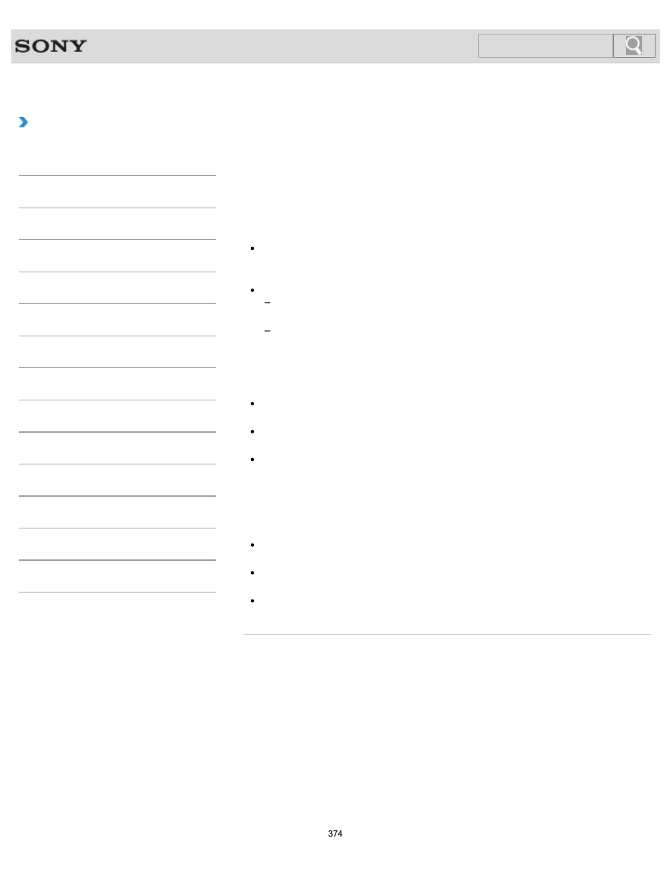How to use, Search | Sony SVL24145CXB User Manual | Page 374 / 541