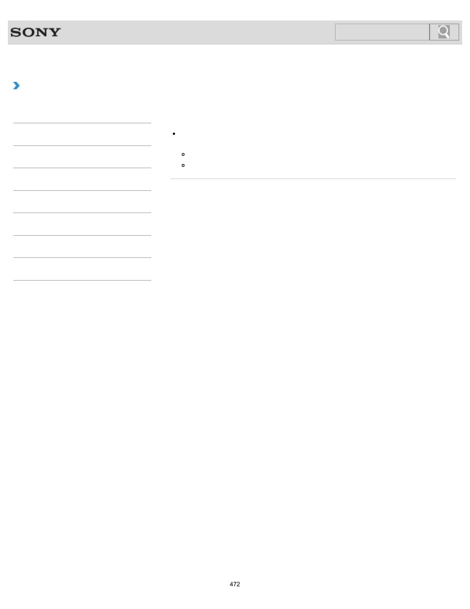 Troubleshooting, Search | Sony SVL24145CXB User Manual | Page 472 / 541