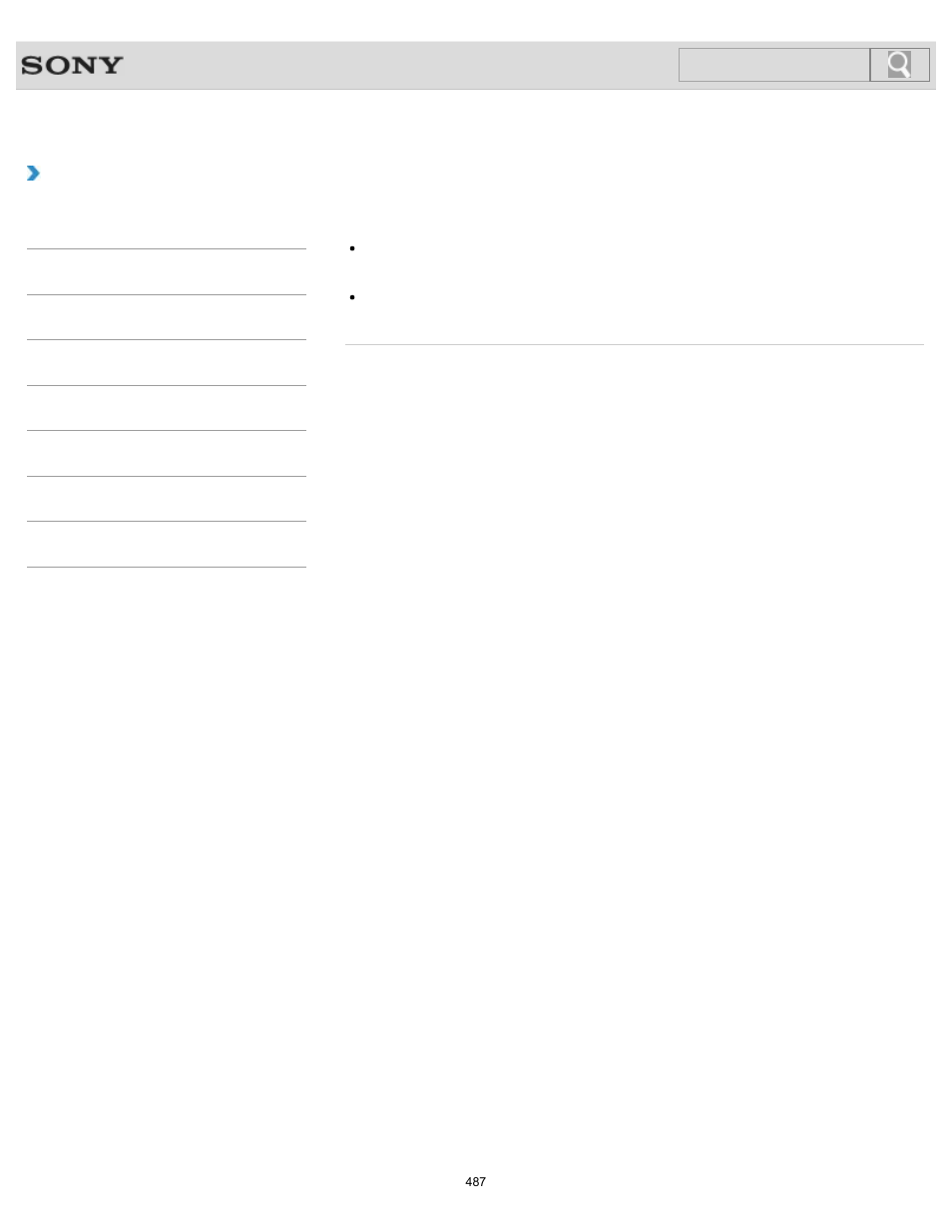 How do i change the lcd brightness, Troubleshooting, Search | Sony SVL24145CXB User Manual | Page 487 / 541