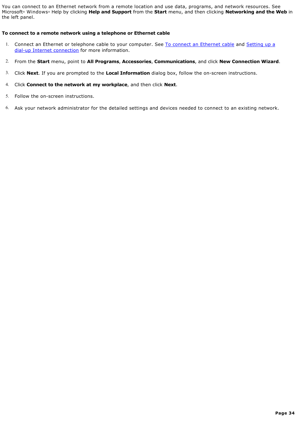 Sony PCG-TR3AP2 User Manual | Page 34 / 199