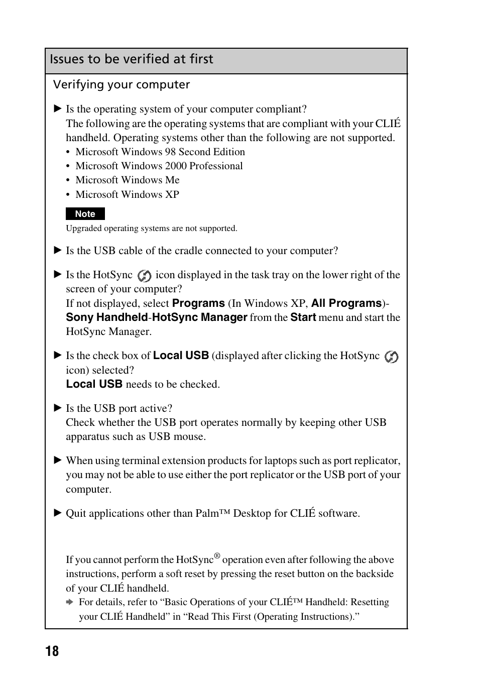 Sony PEG-NX60 User Manual | Page 18 / 52