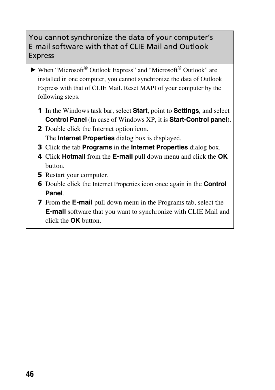 Sony PEG-NX60 User Manual | Page 46 / 52