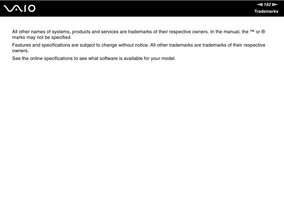 Sony VGN-NR430E User Manual | Page 162 / 163