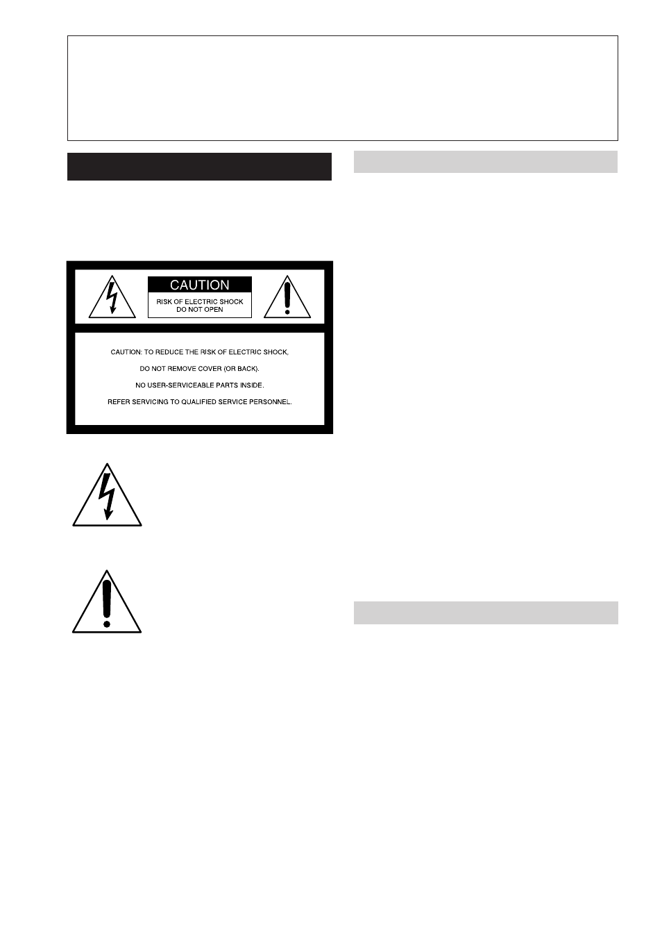 Warning, Caution | Sony CCD-TRV85 User Manual | Page 2 / 88