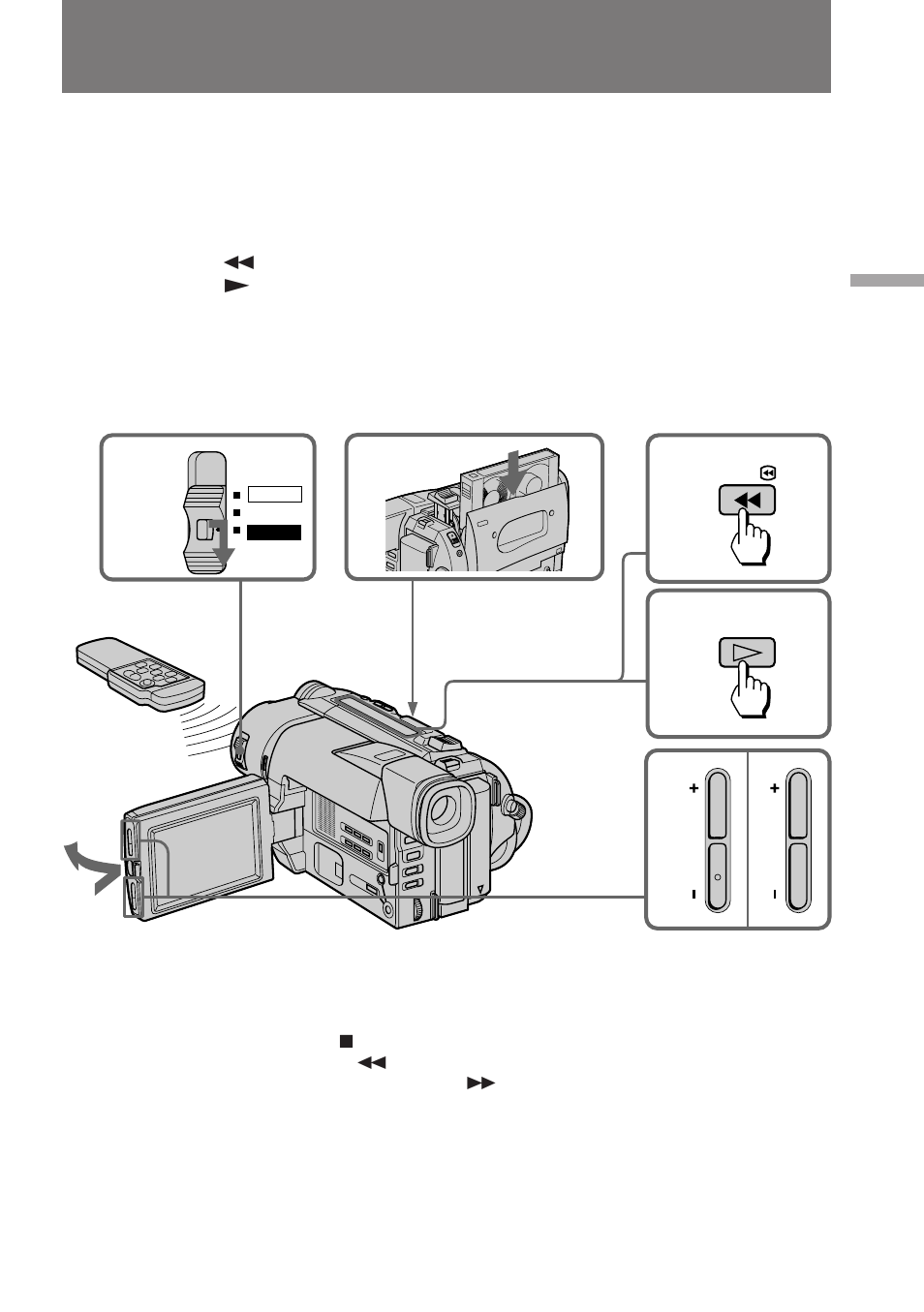 Playing back a tape | Sony CCD-TRV85 User Manual | Page 21 / 88