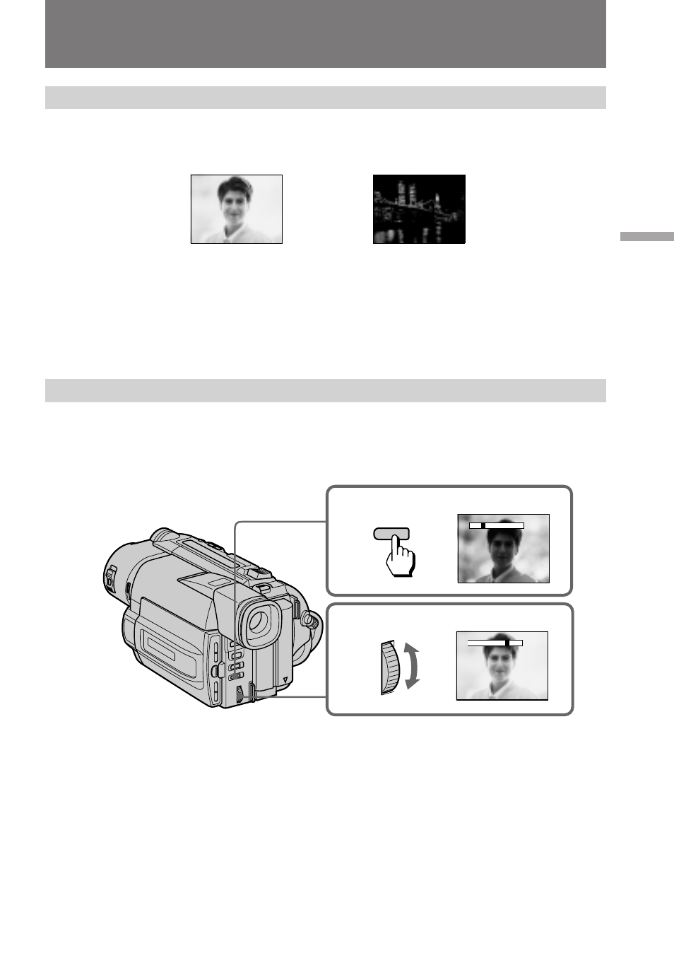 Adjusting the exposure | Sony CCD-TRV85 User Manual | Page 45 / 88