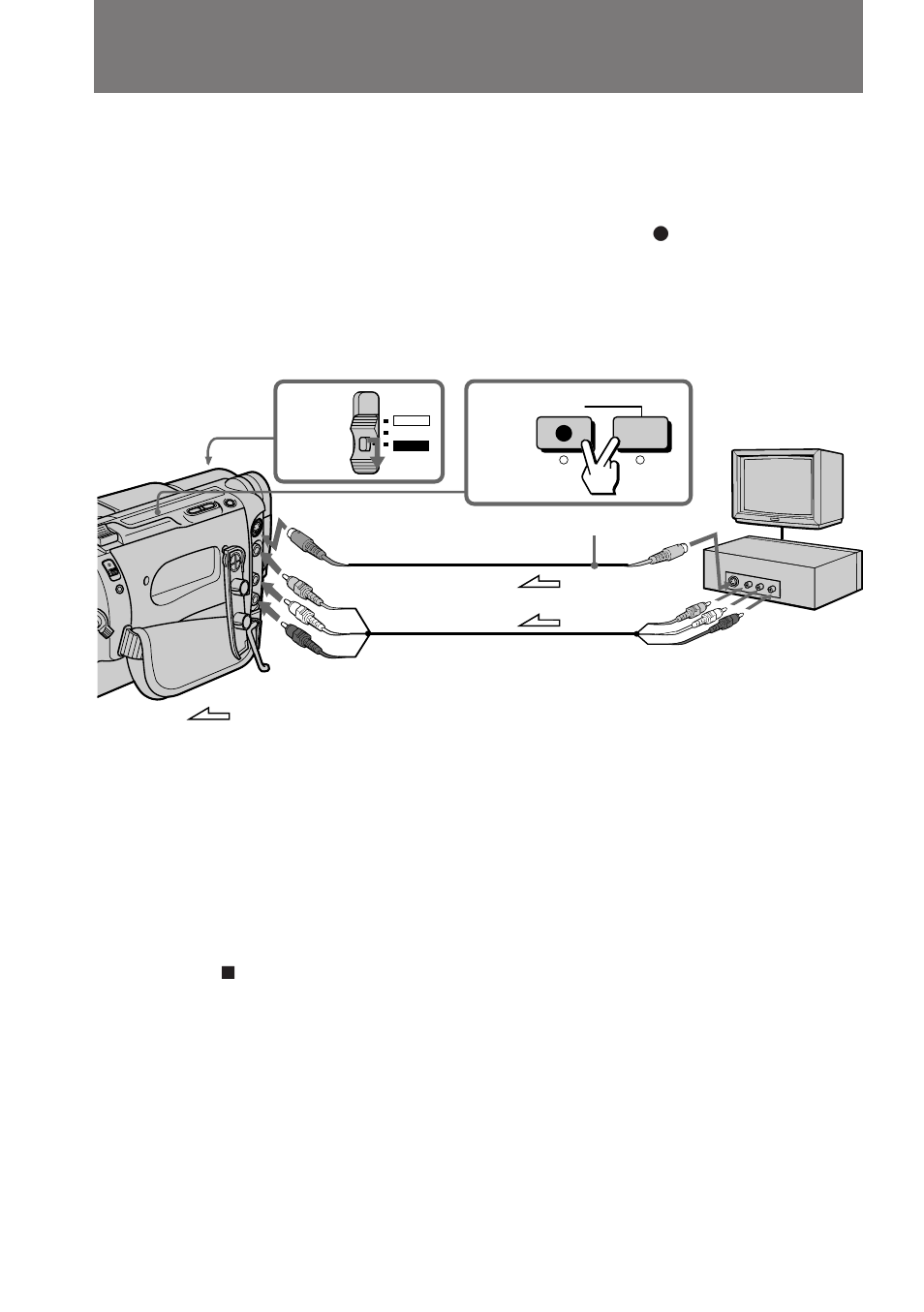 Recording from a vcr or tv | Sony CCD-TRV85 User Manual | Page 58 / 88