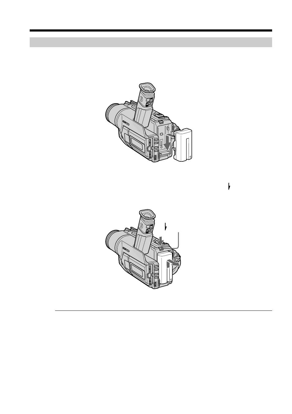 Step 1 preparing the power supply, Installing the battery pack | Sony DCR-TRV120 User Manual | Page 10 / 132