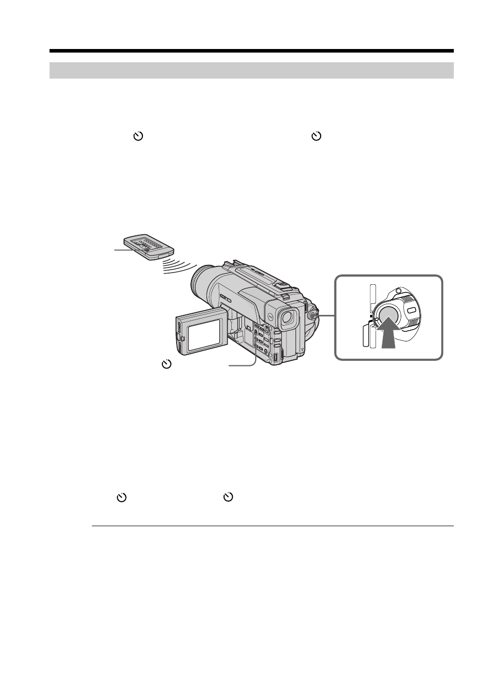 Self-timer recording, Dcr-trv320 only) | Sony DCR-TRV120 User Manual | Page 22 / 132