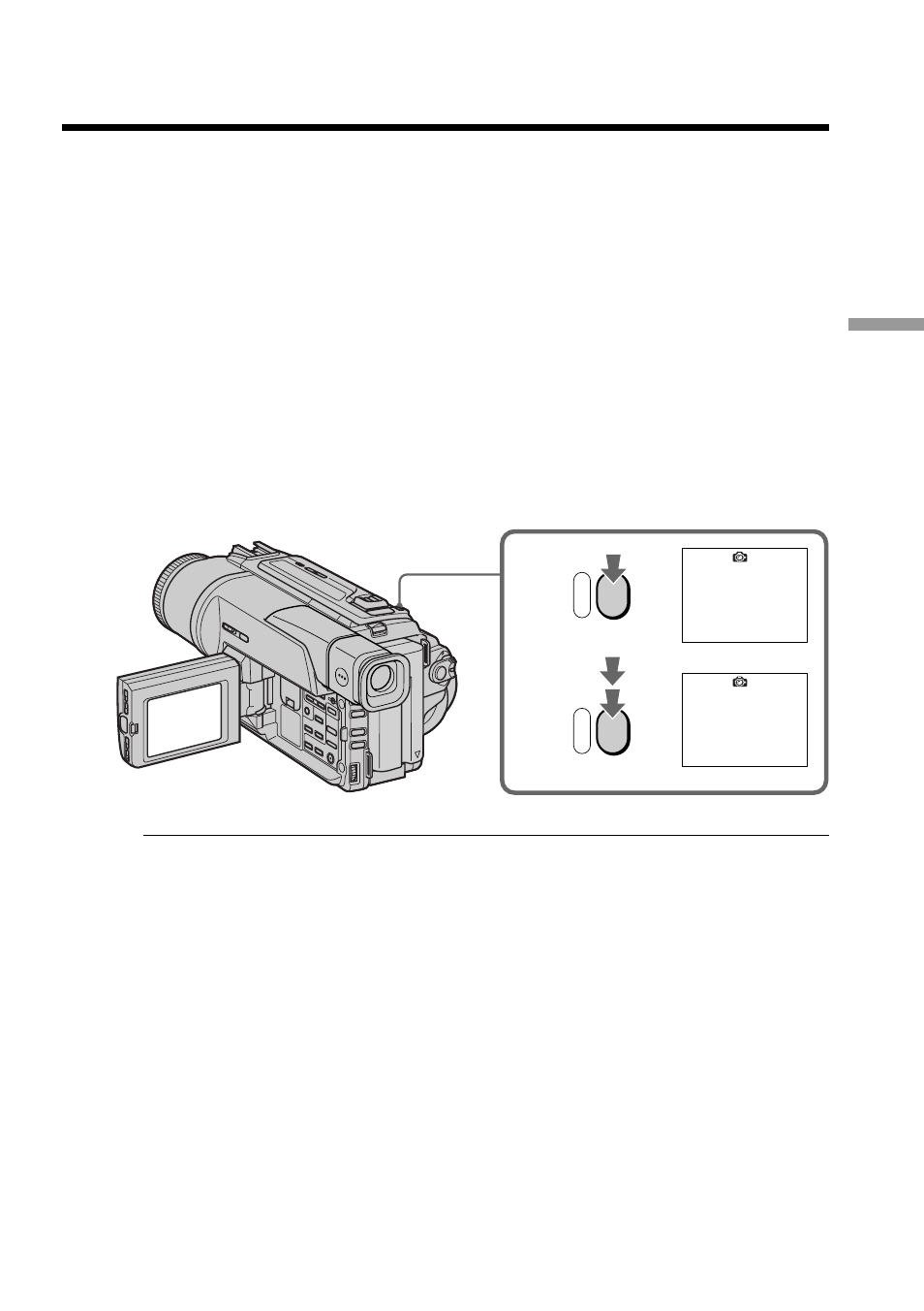 Recording a still image on a tape, Tape photo recording | Sony DCR-TRV120 User Manual | Page 29 / 132