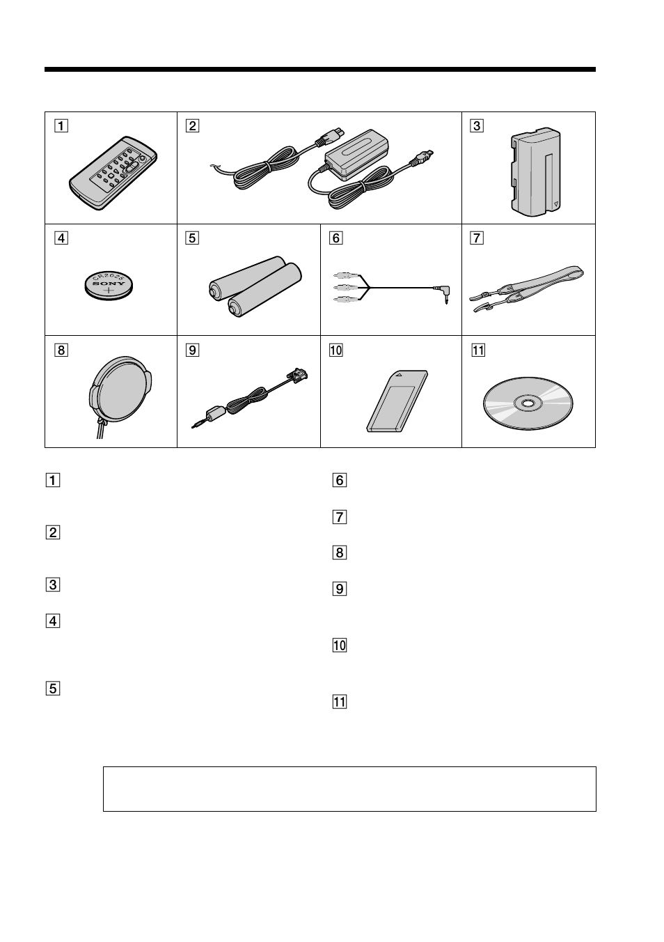 Checking supplied accessories | Sony DCR-TRV120 User Manual | Page 5 / 132