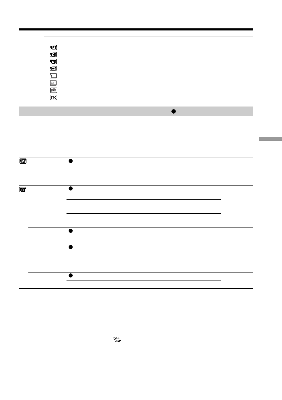 Selecting the mode setting of each item, Changing the menu settings | Sony DCR-TRV120 User Manual | Page 65 / 132