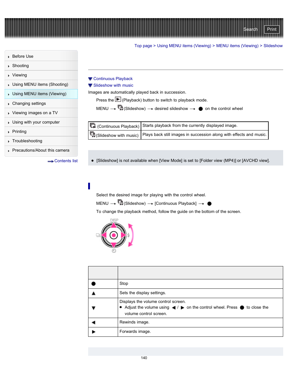 Slideshow, Cyber-shot user guide | Sony DSC-WX100 User Manual | Page 140 / 257