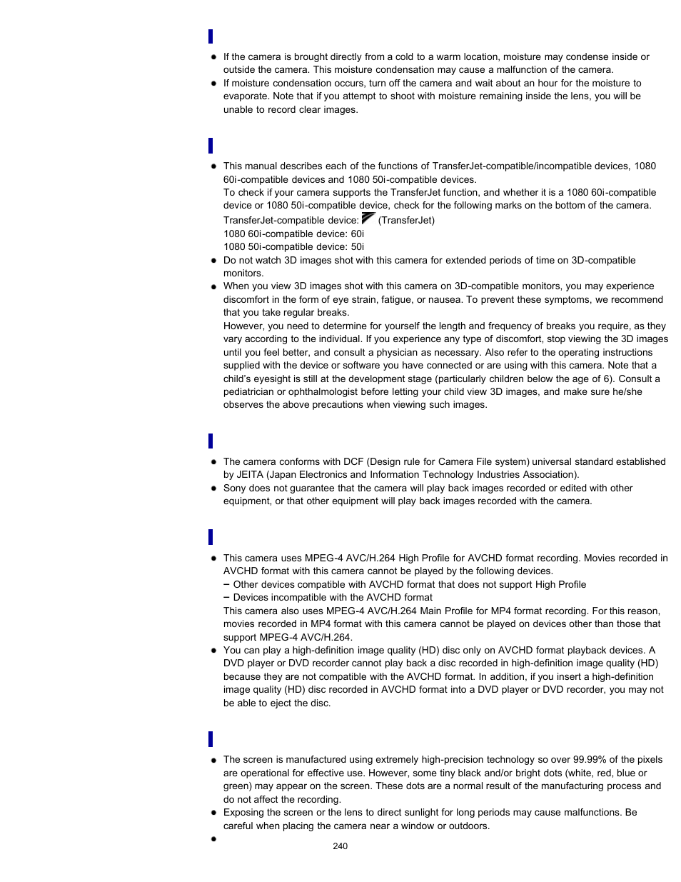 Sony DSC-WX100 User Manual | Page 240 / 257