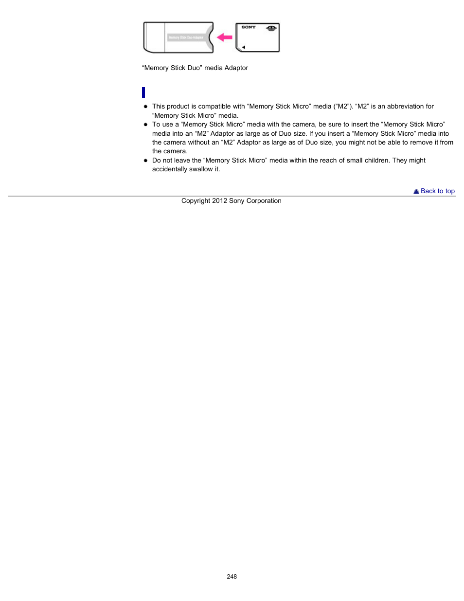 Sony DSC-WX100 User Manual | Page 248 / 257