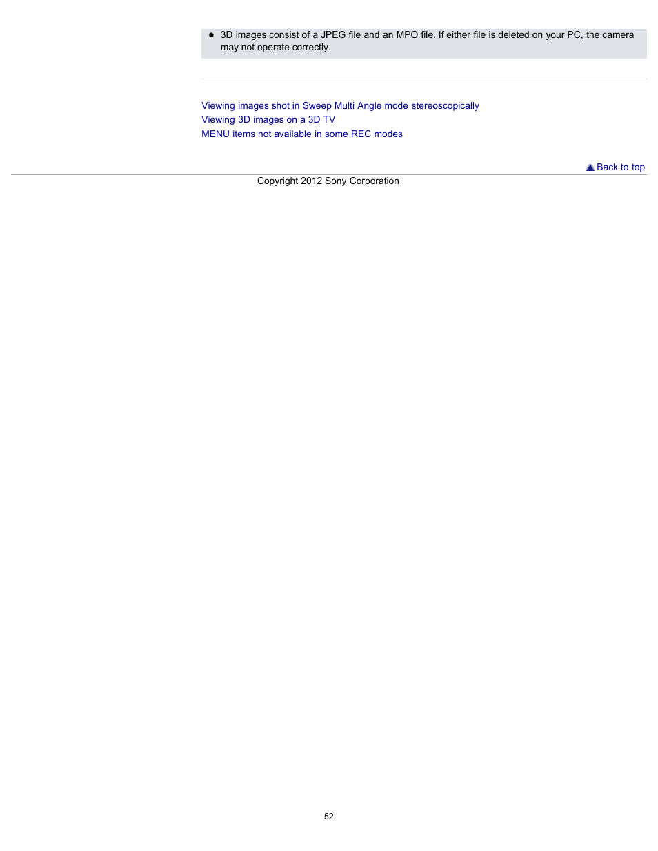 Sony DSC-WX100 User Manual | Page 52 / 257