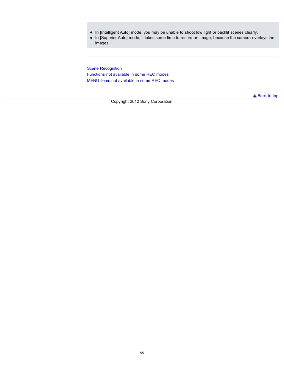 Sony DSC-WX100 User Manual | Page 55 / 257