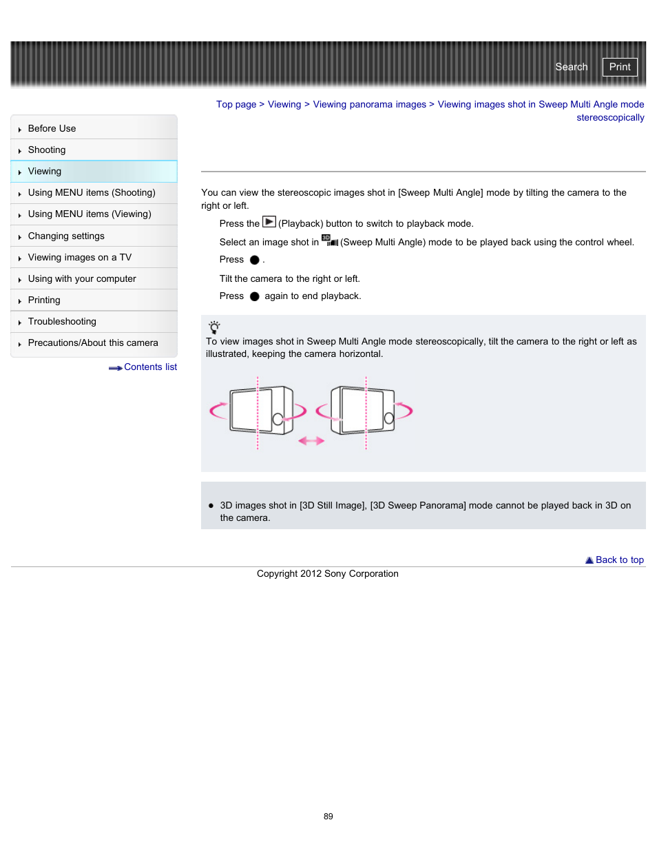 Cyber-shot user guide | Sony DSC-WX100 User Manual | Page 89 / 257