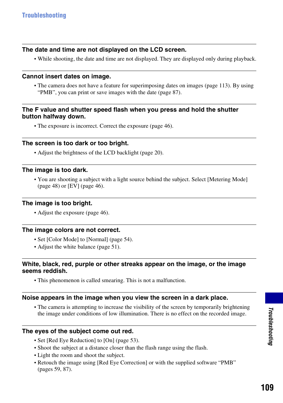 Sony DSC-W230 User Manual | Page 109 / 129