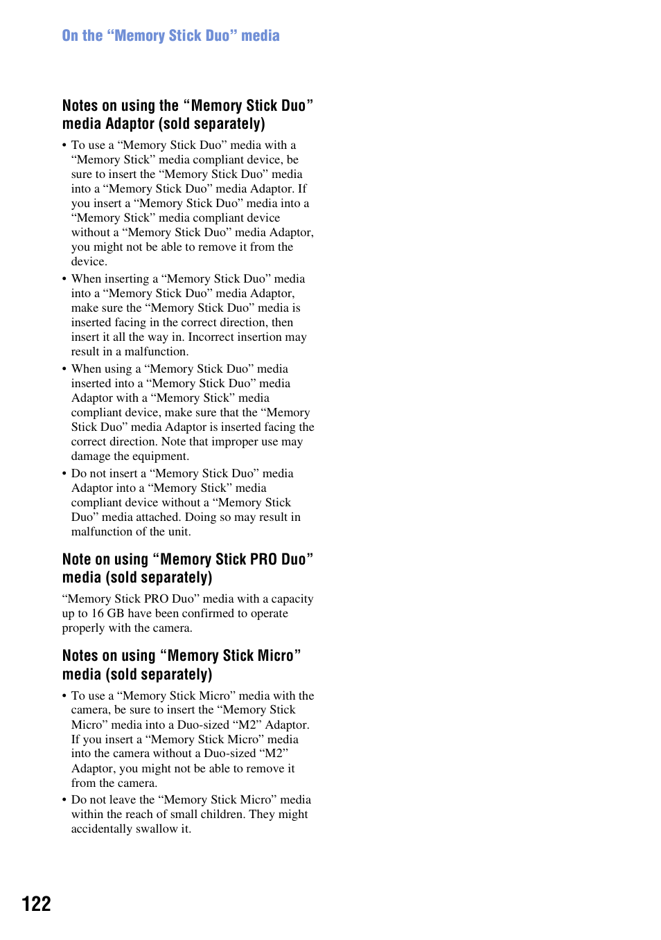 Sony DSC-W230 User Manual | Page 122 / 129