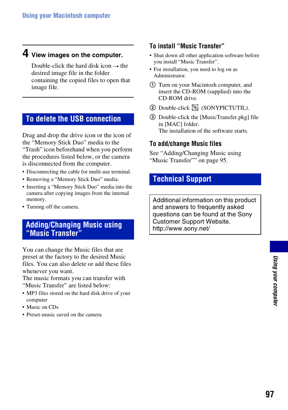 Sony DSC-W230 User Manual | Page 97 / 129