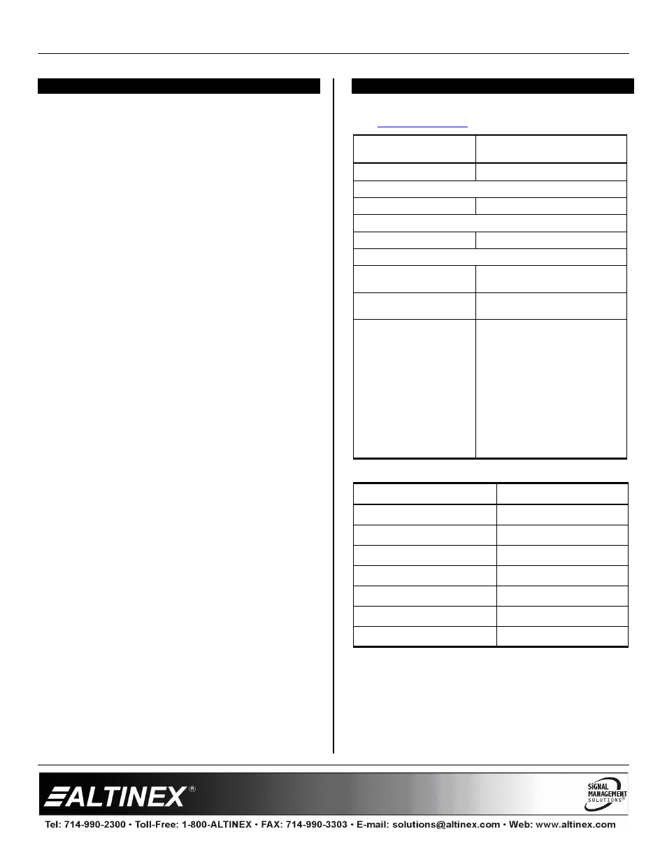 About your mt107-303, Technical specifications, Multitasker | Altinex MT107-303 User Manual | Page 4 / 10
