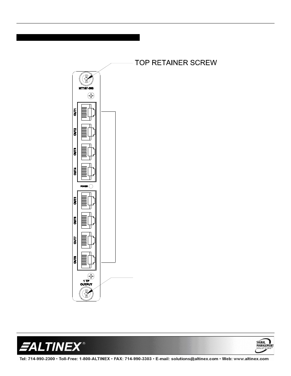 Product description, Multitasker | Altinex MT107-303 User Manual | Page 6 / 10