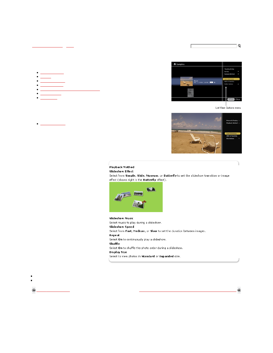 Photo options | Sony KDL-52Z5100 User Manual | Page 247 / 345