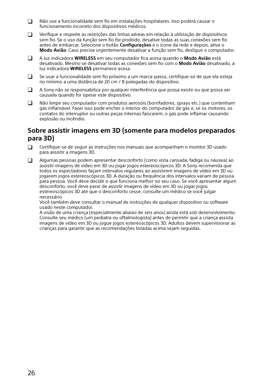 Sony SVS13122CXW User Manual | Page 26 / 32