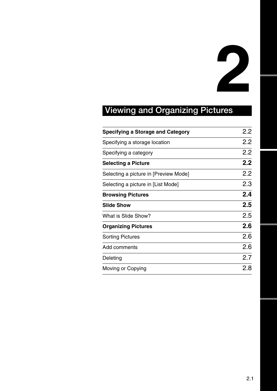 Viewing and organizing pictures | Sony PEG-N710C User Manual | Page 11 / 32