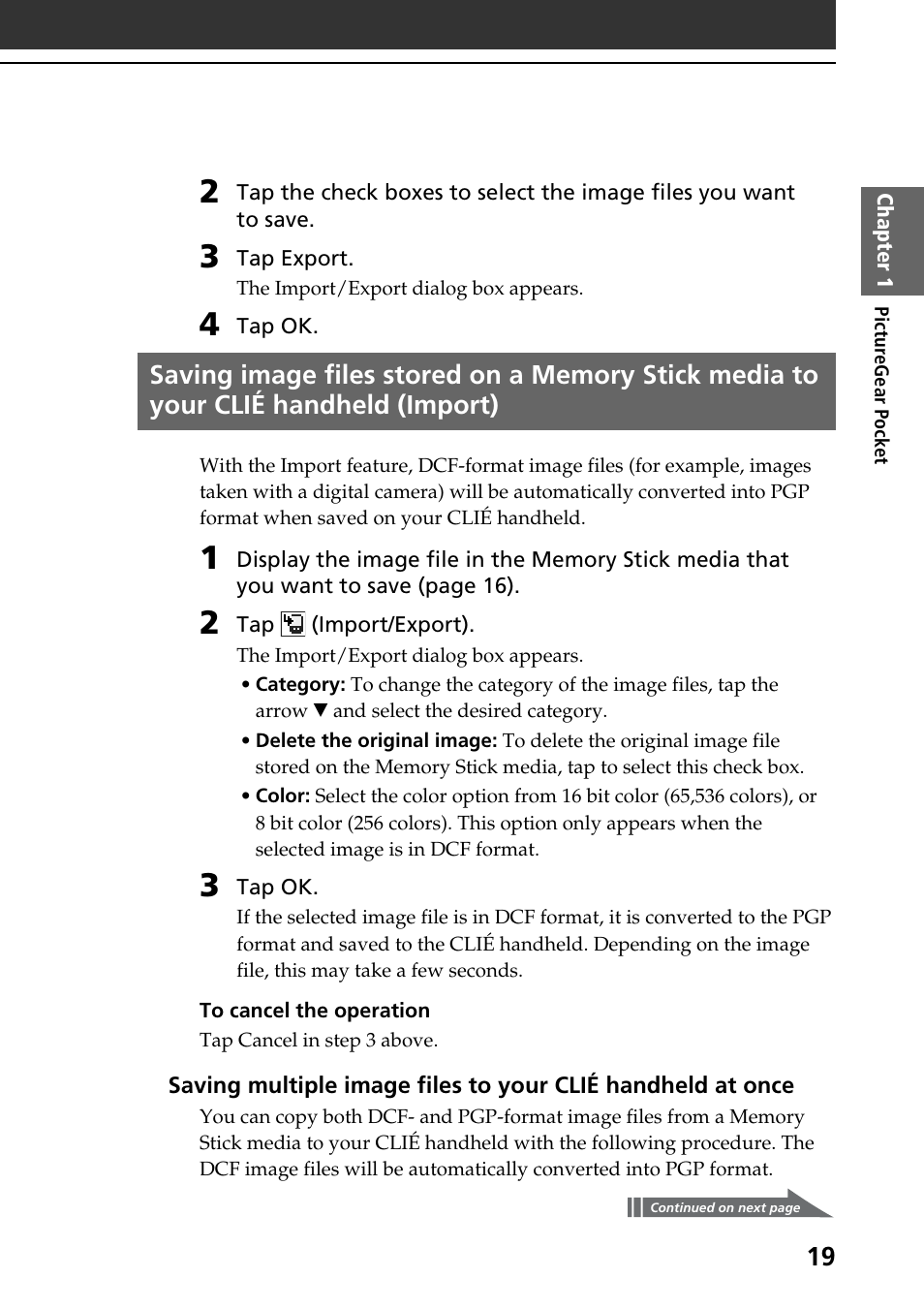 Sony PEG-SJ30 User Manual | Page 19 / 80