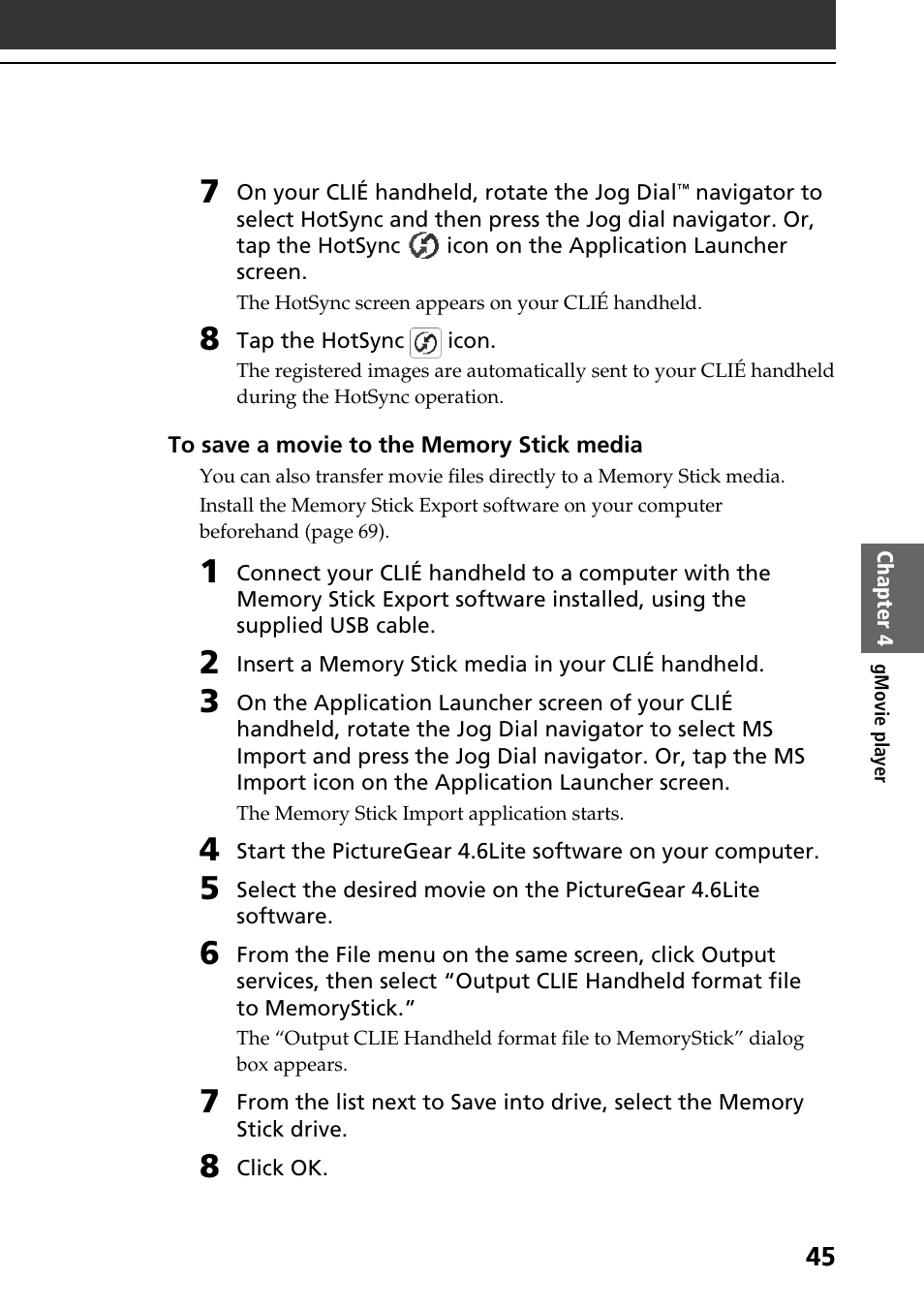 Sony PEG-SJ30 User Manual | Page 45 / 80