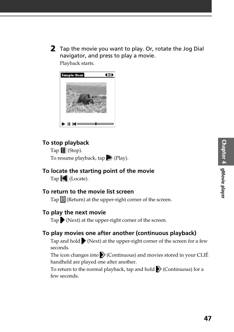 Sony PEG-SJ30 User Manual | Page 47 / 80