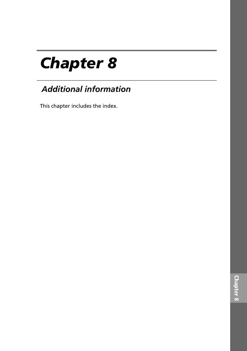 Chapter 8: additional information, Chapter 8 | Sony PEG-SJ30 User Manual | Page 75 / 80