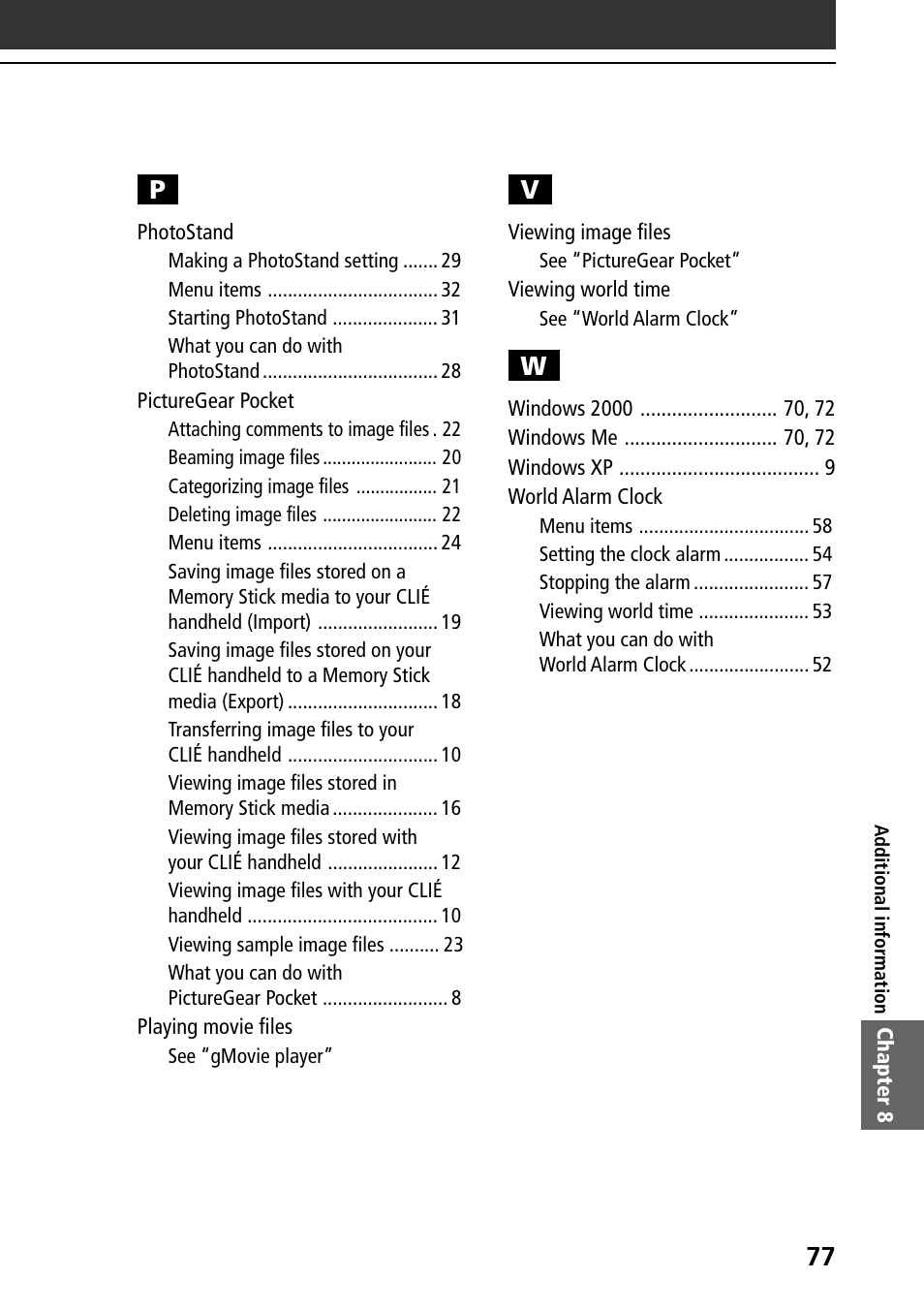 Sony PEG-SJ30 User Manual | Page 77 / 80