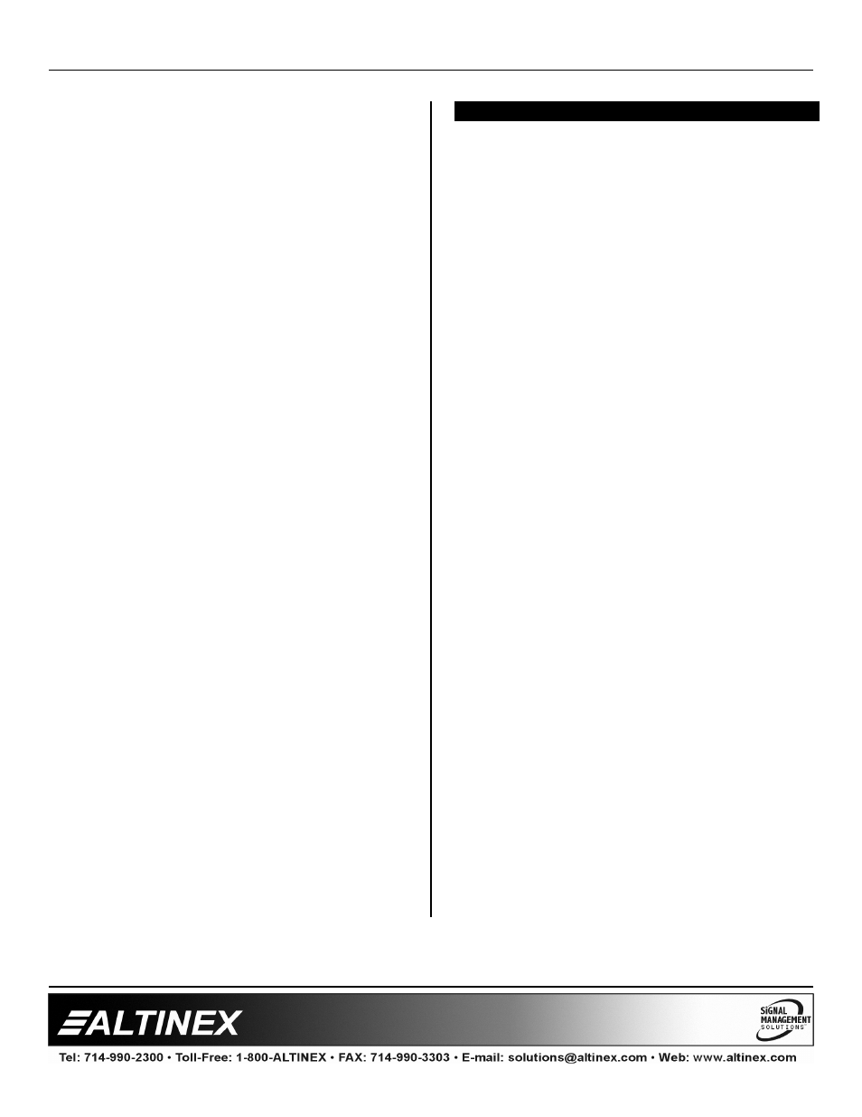 Multi-tasker | Altinex MT104-100/103 User Manual | Page 21 / 22