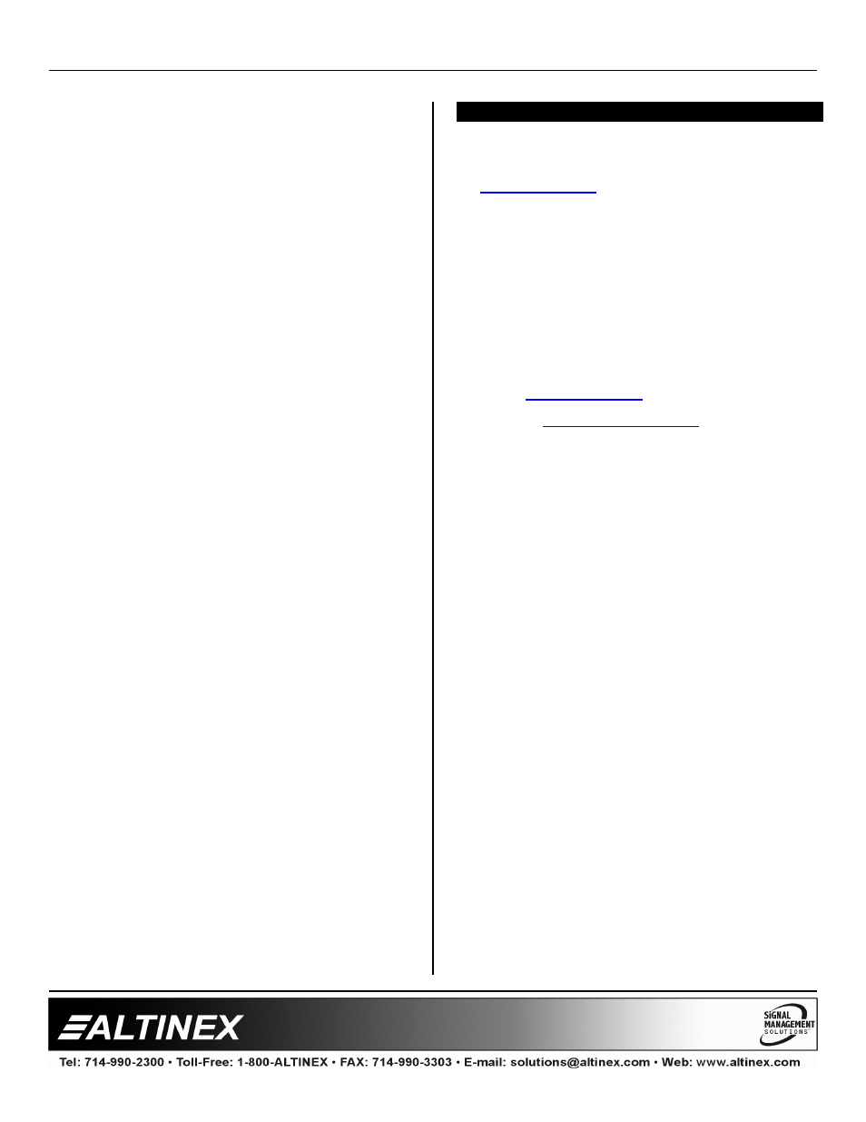 Multi-tasker | Altinex MT104-100/103 User Manual | Page 22 / 22