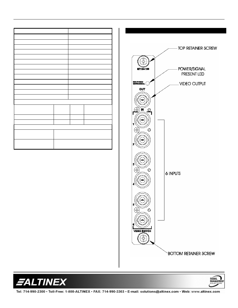 Multi-tasker | Altinex MT104-100/103 User Manual | Page 5 / 22