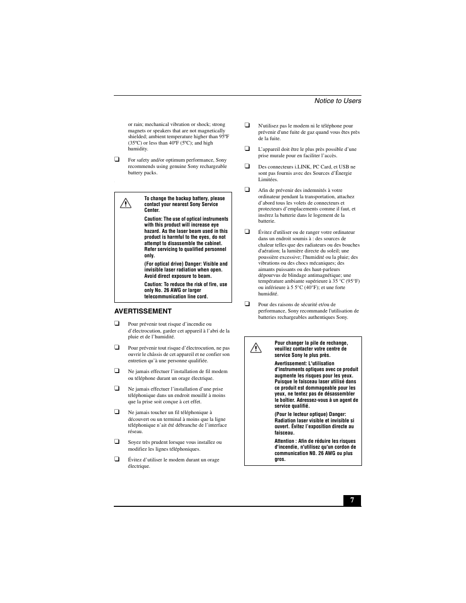 Sony PCG-GRT390Z User Manual | Page 7 / 44